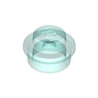 [New] Plate, Round 1 x 1 Straight Side, Trans-Light Blue. /Lego. Parts. 4073